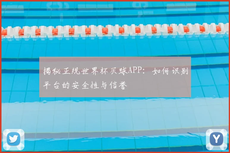 揭秘正规世界杯买球APP：如何识别平台的安全性与信誉
