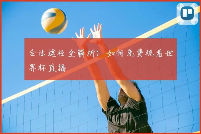 合法途径全解析：如何免费观看世界杯直播