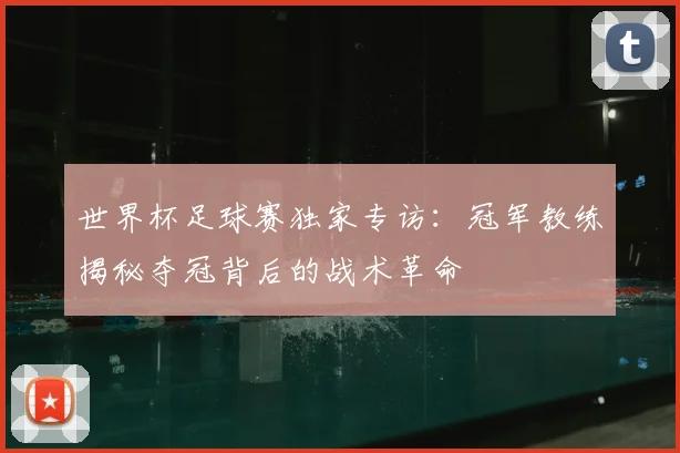 世界杯足球赛独家专访：冠军教练揭秘夺冠背后的战术革命